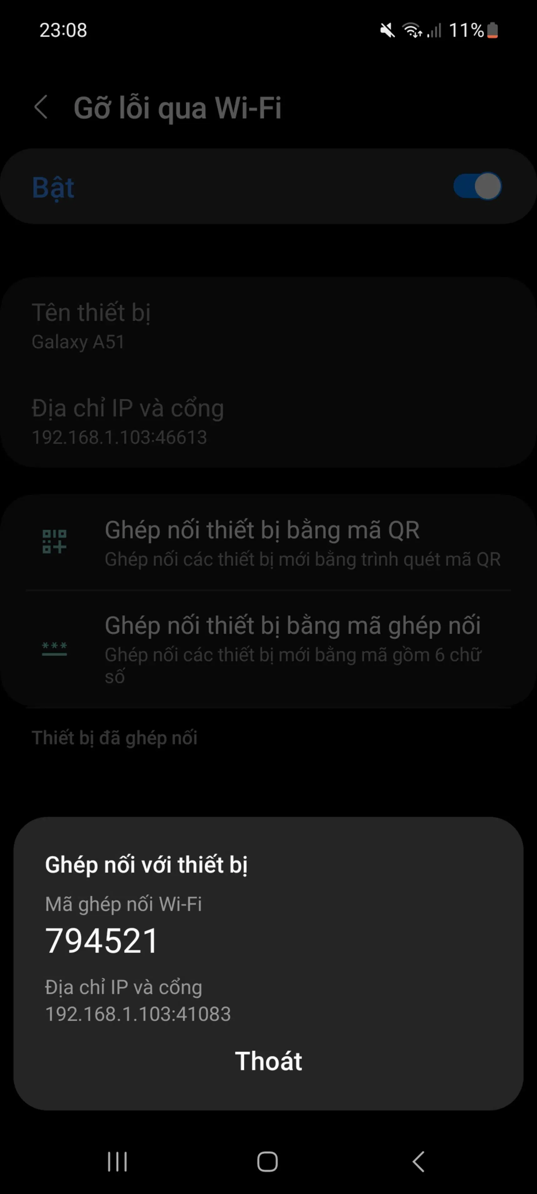 Ghép nối với thiết bị